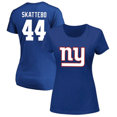 NFL New York Giants Cam Skattebo  Women's Plus Size Name & Number Scoop Neck T-Shirt