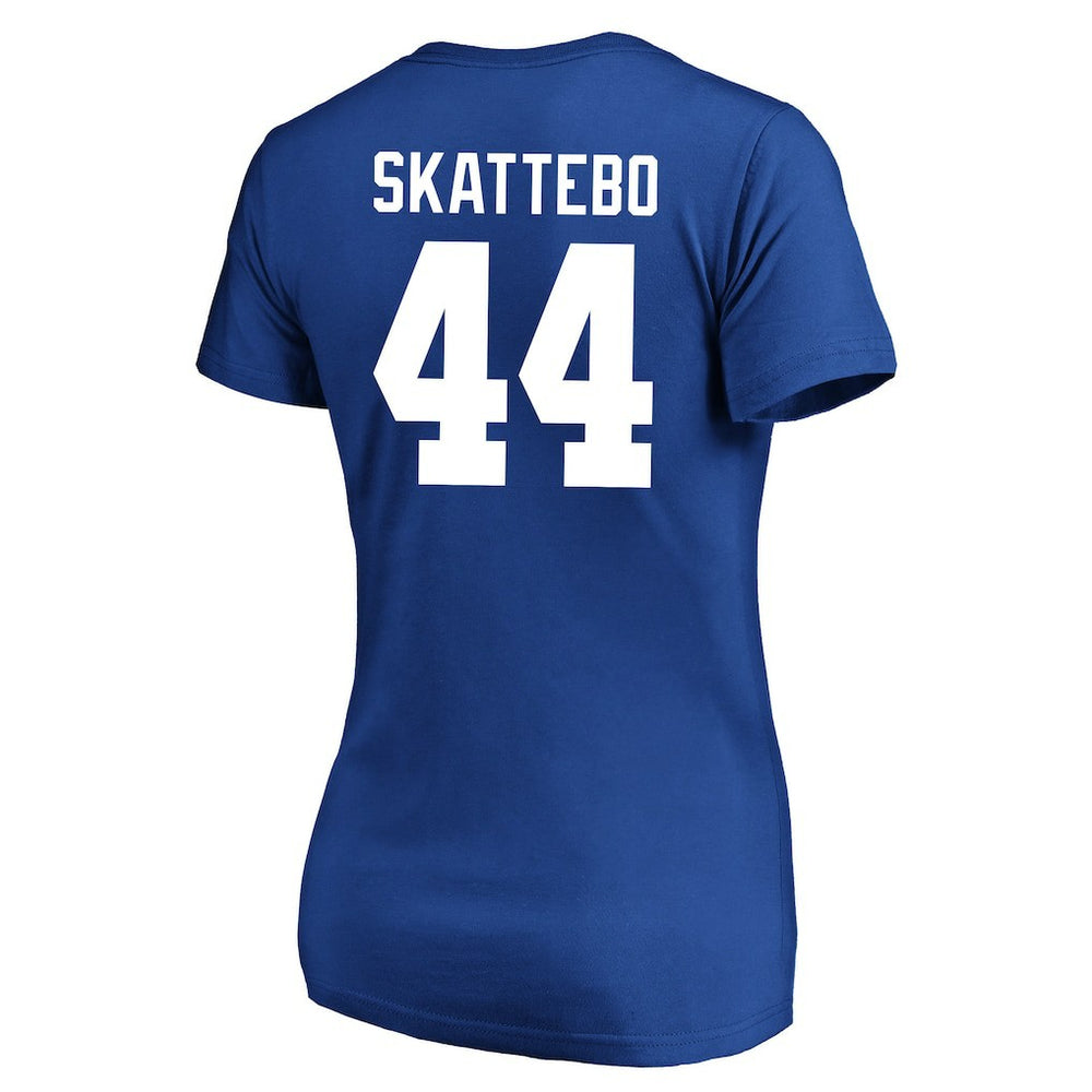 NFL New York Giants Cam Skattebo  Women's Plus Size Name & Number Scoop Neck T-Shirt