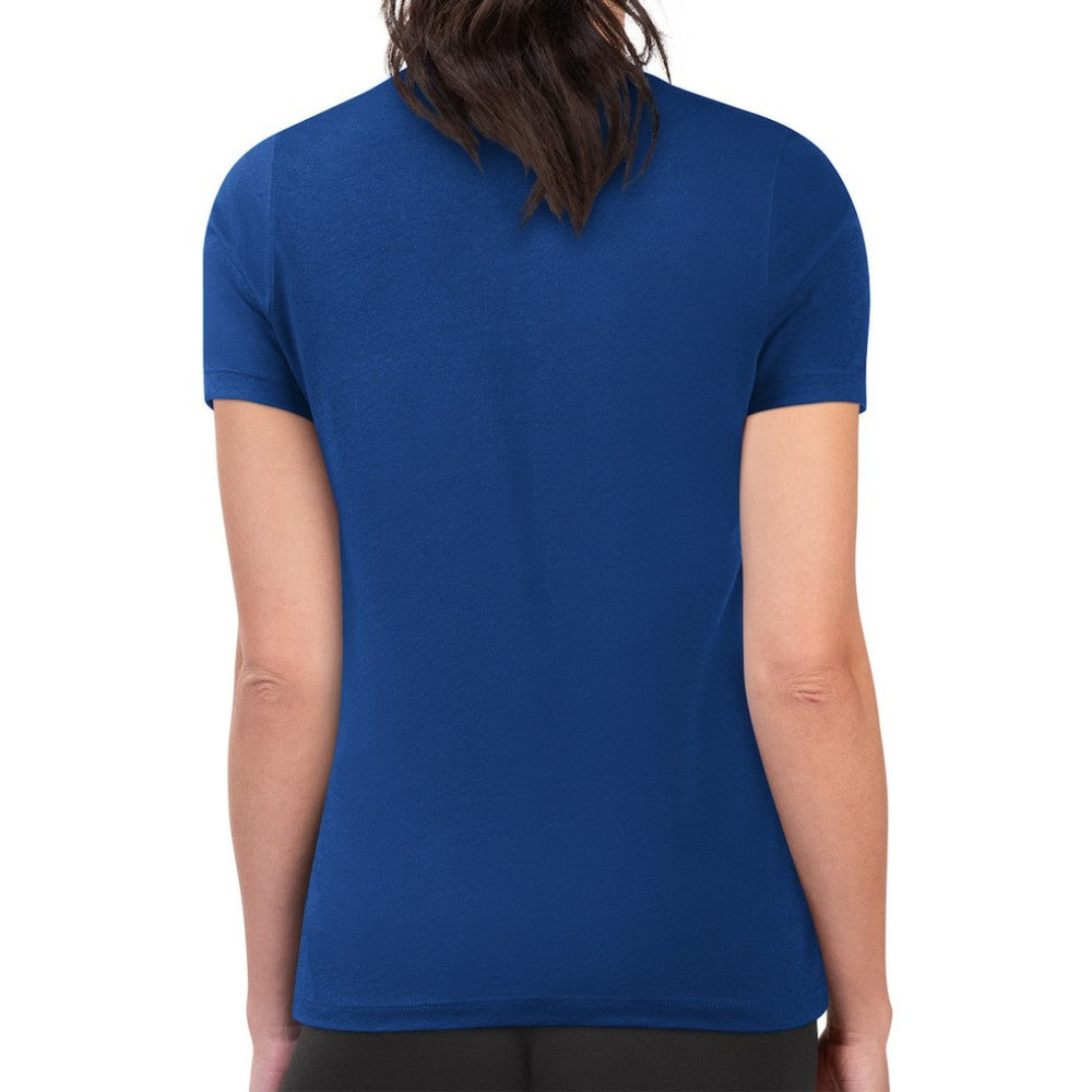 St. Louis Blues G-III 4Her by Carl Banks Women's Super-Slim Lightweight Pinstripe Circle Graphic T-Shirt
