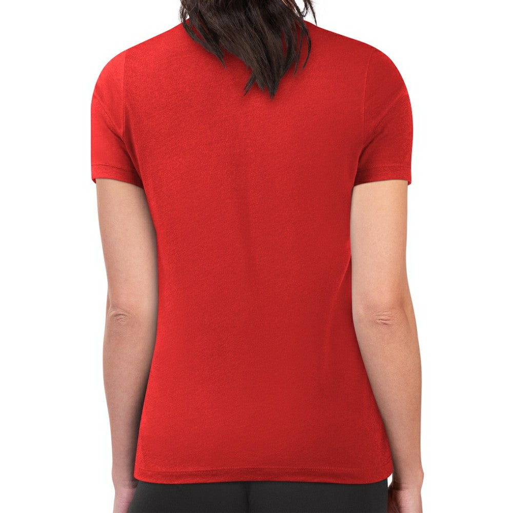 Montreal Canadiens G-III 4Her by Carl Banks Women's Super-Slim Lightweight Pinstripe Circle Graphic T-Shirt
