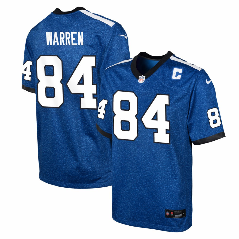 NFL Indianapolis Colts Tyler Warren  Youth Alternate 2 Game Jersey