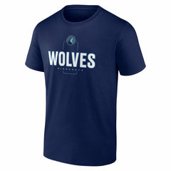 Minnesota Timberwolves Center Court Name & Number Custom T-Shirt - Navy sale