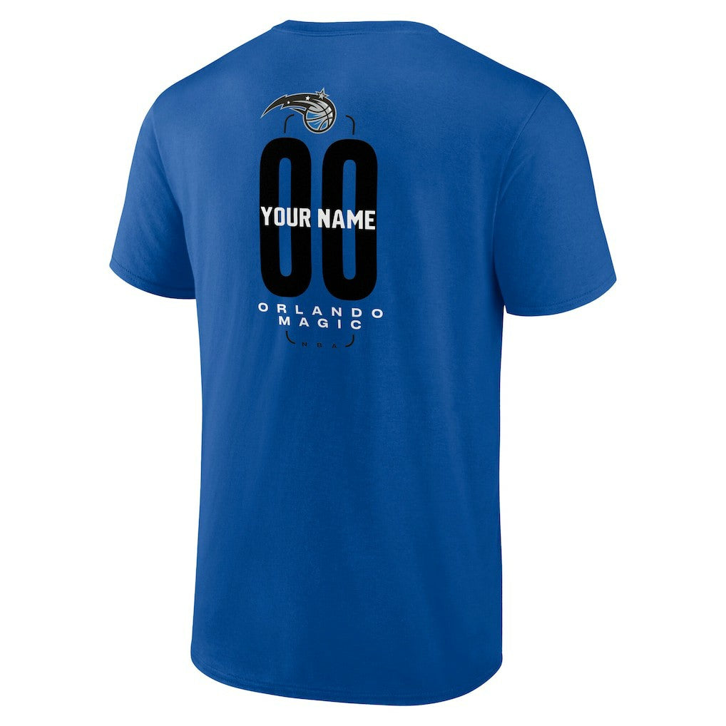Orlando Magic Center Court Name & Number Custom T-Shirt - Blue on sale
