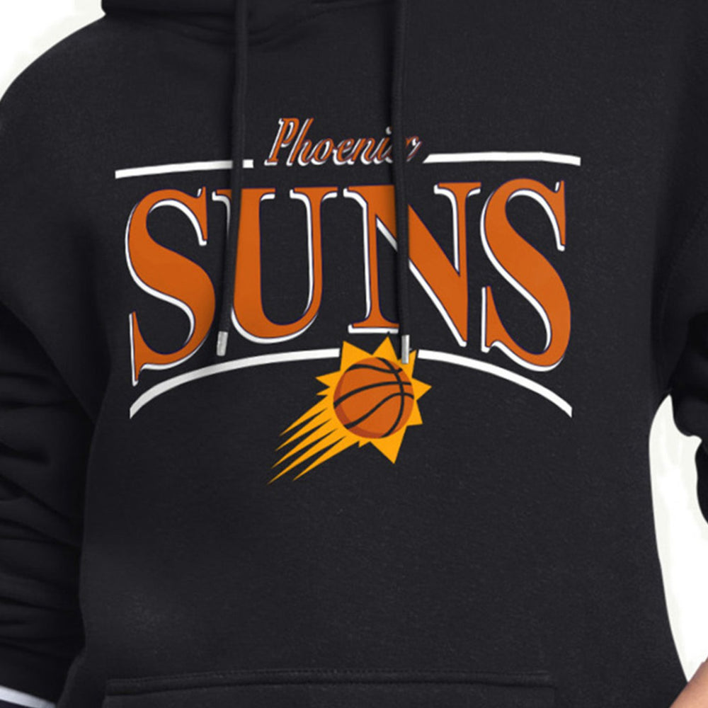 Phoenix Suns Starter Women's Arch Stripe Fleece Hoodie - Black discount