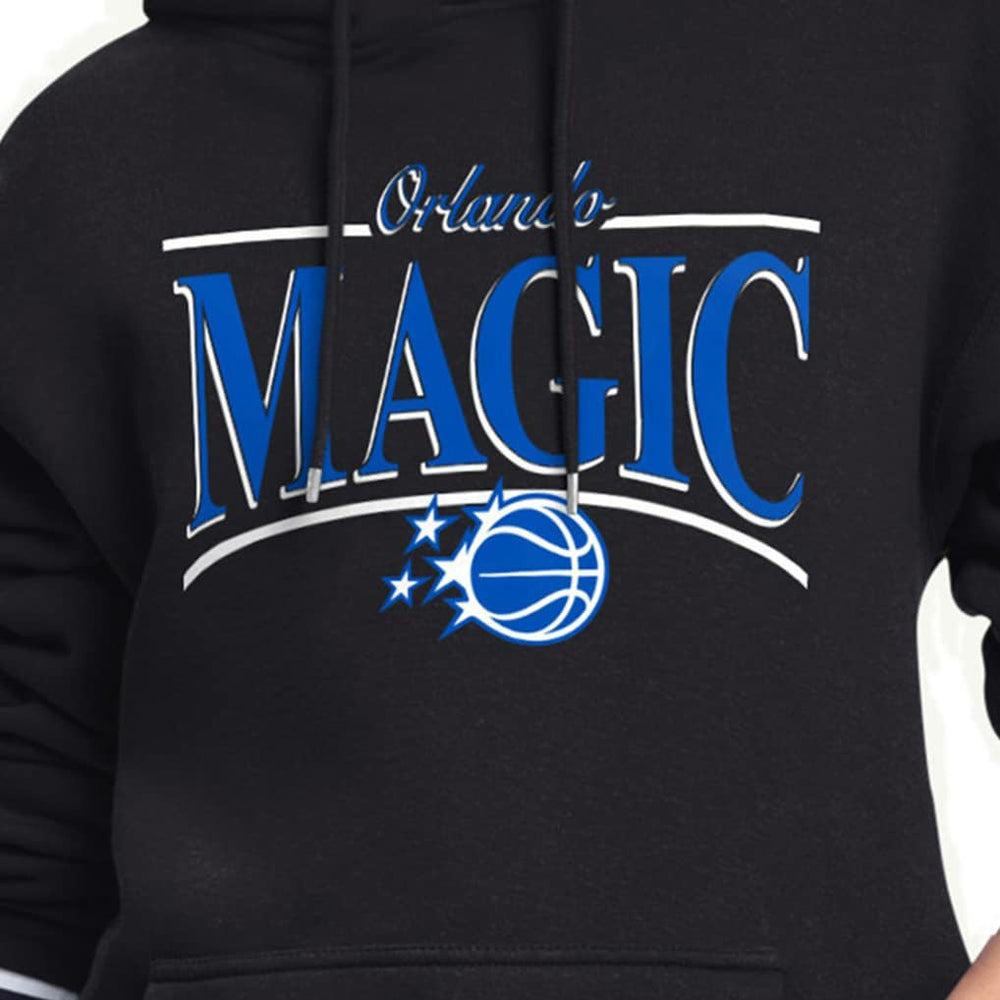 Orlando Magic Starter Women's Arch Stripe Fleece Hoodie - Black on sale