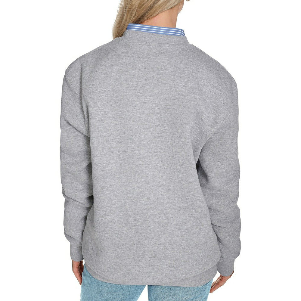 Atlanta Hawks Starter Women's Arch Stripe Fleece Crewneck Sweatshirt - Gray outlet