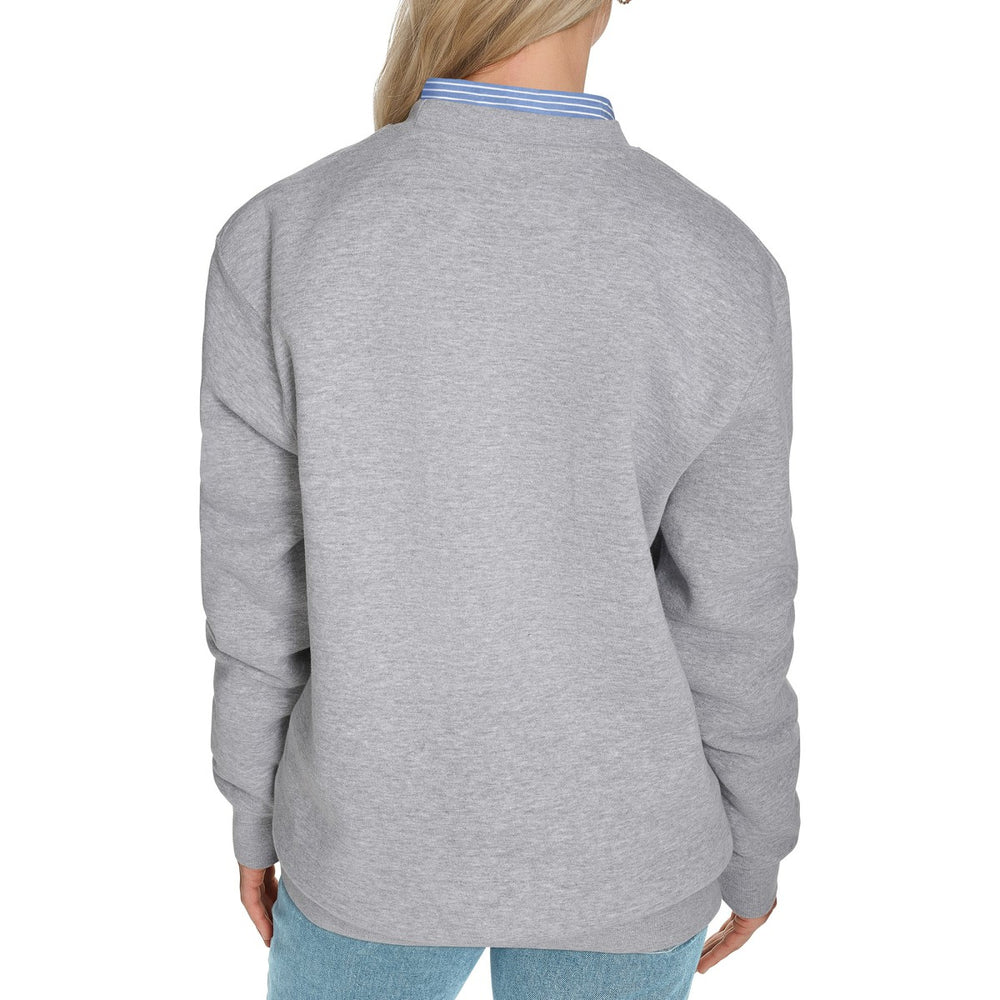 Minnesota Timberwolves Starter Women's Arch Stripe Fleece Crewneck Sweatshirt - Gray sale