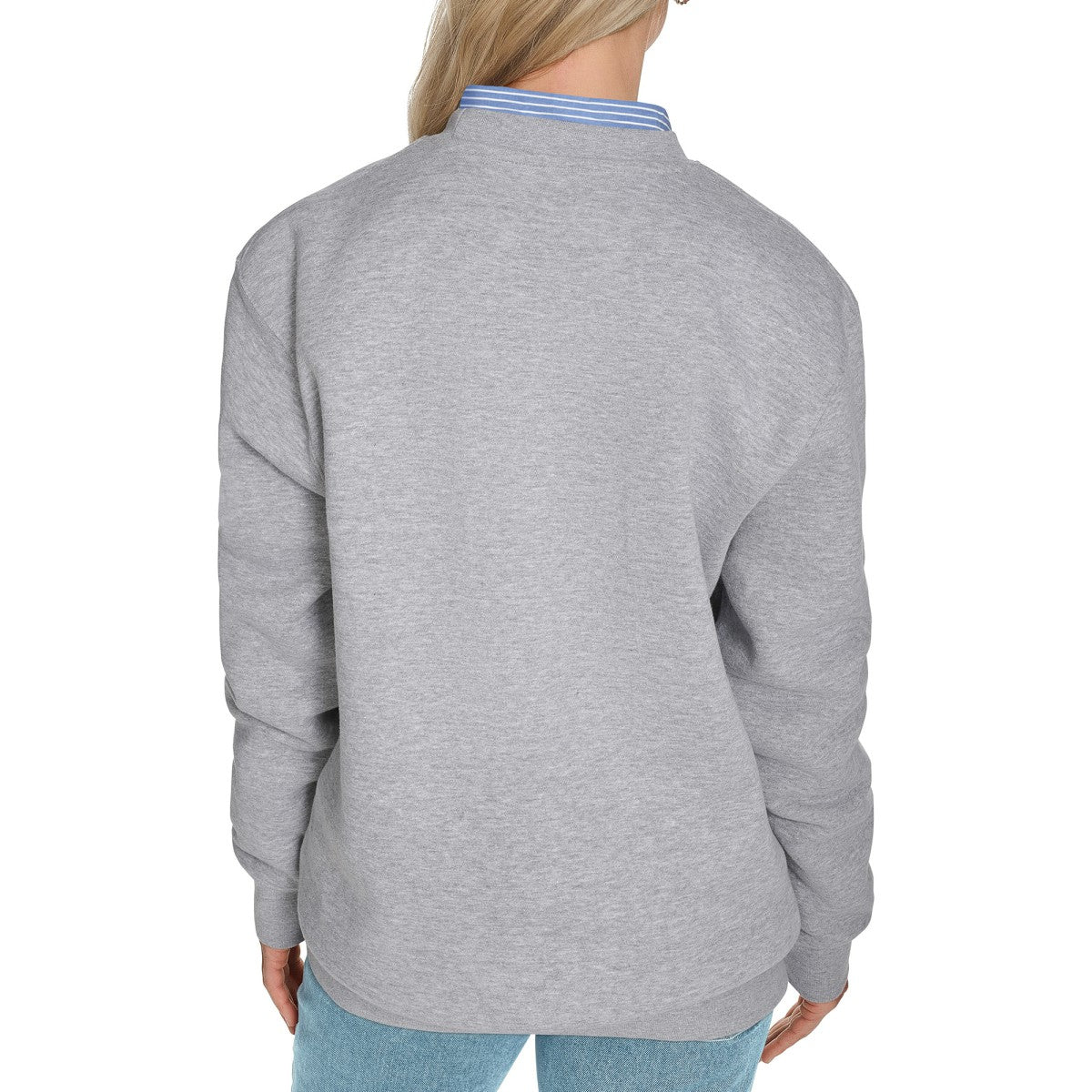Phoenix Suns Starter Women's Arch Stripe Fleece Crewneck Sweatshirt - Gray for sale