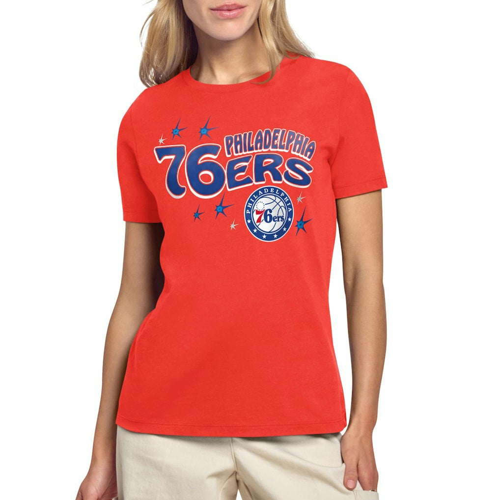 Philadelphia 76ers Starter Women's Fireworks T-Shirt - Red online