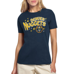Denver Nuggets Starter Women's Fireworks T-Shirt sale - Navy on sale