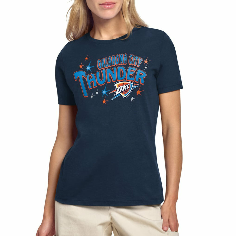 Oklahoma City Thunder Starter Women's Fireworks T-Shirt - Navy outlet