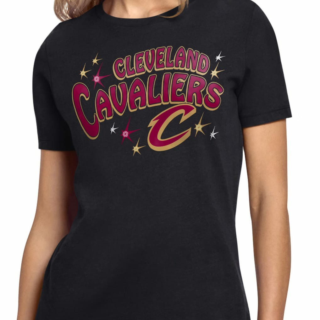 Cleveland Cavaliers Starter Women's Fireworks T-Shirt sale - Black shop