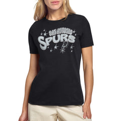 San Antonio Spurs Starter Women's Fireworks T-Shirt - Black cheap