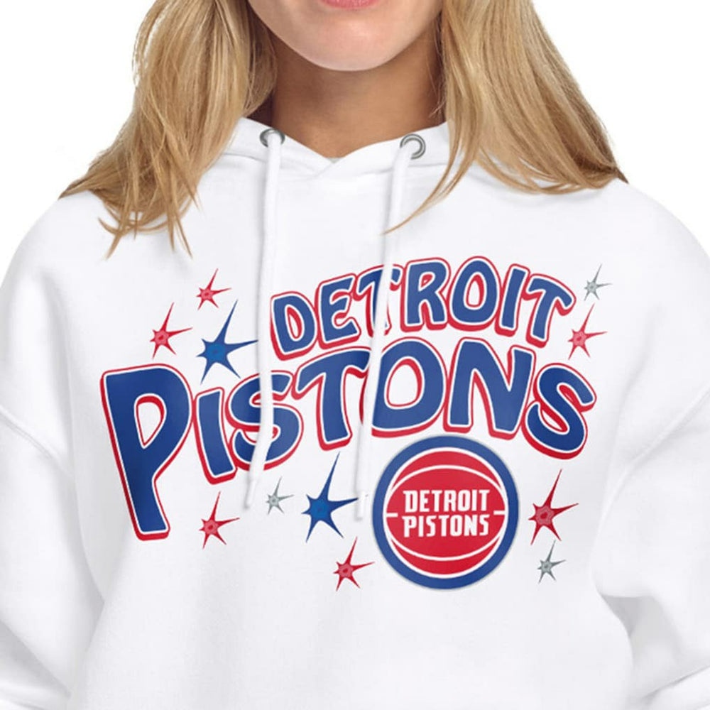 Detroit Pistons Starter Women's Fireworks Fleece Hoodie sale - White shop