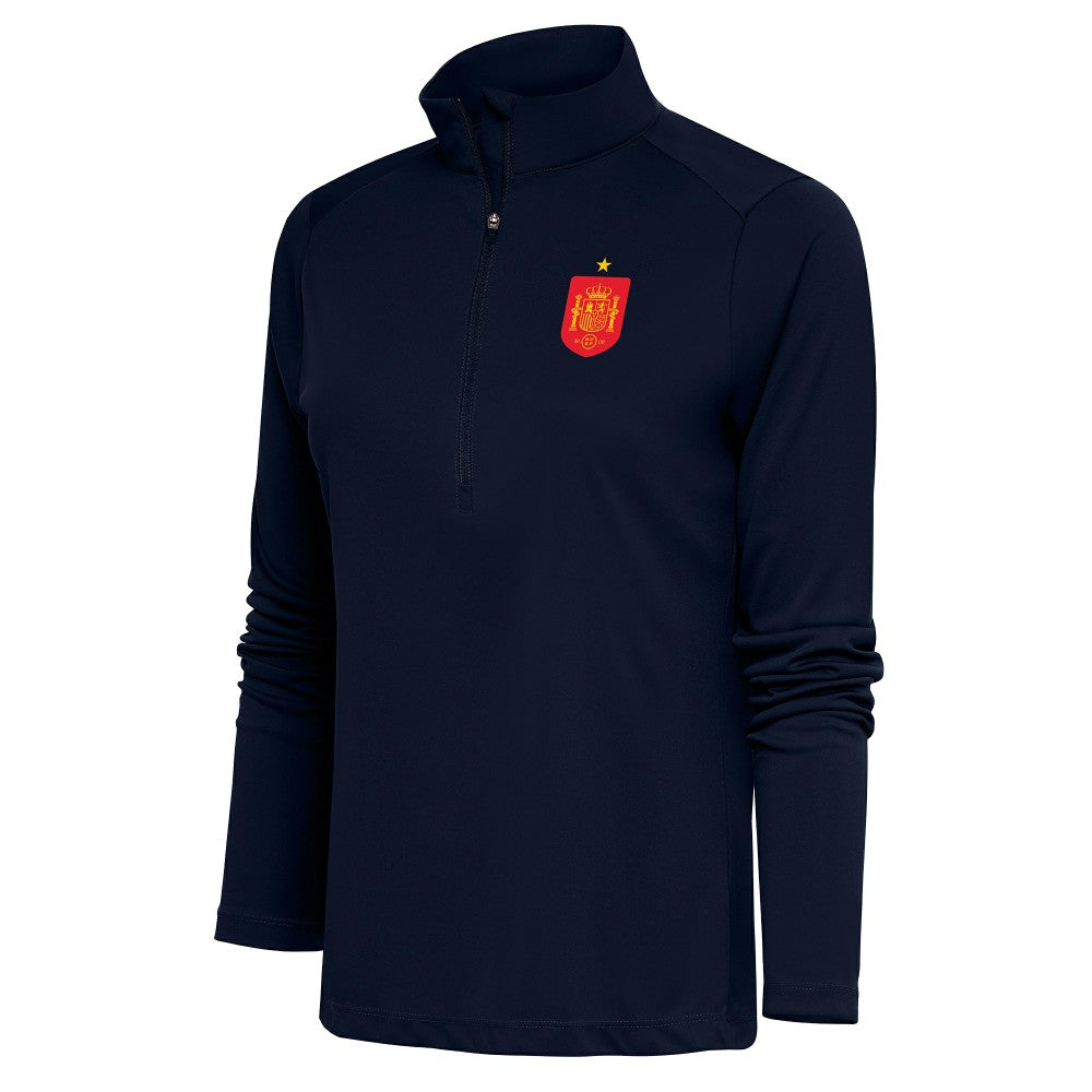 Spain National Team Antigua Women's Statement Half-Zip Pullover / Soccer Discount