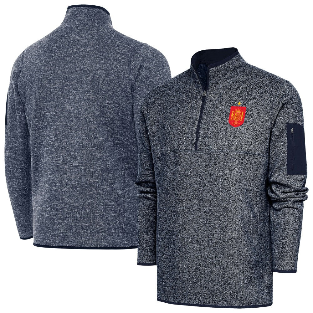 Spain National Team Antigua Elevate Quarter-Zip Pullover / Soccer For sale