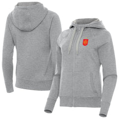 Spain National Team Antigua Women's Takeover Fleece Raglan Full-Zip Hoodie / Soccer Online