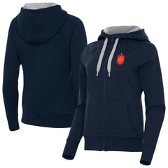 Spain National Team Antigua Women's Takeover Fleece Raglan Full-Zip Hoodie / Soccer Online