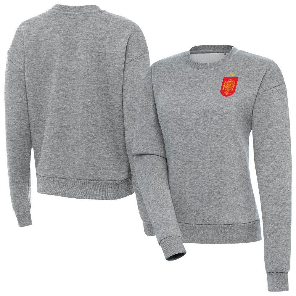 Spain National Team Antigua Women's Takeover Fleece Sweatshirt / Soccer Discount