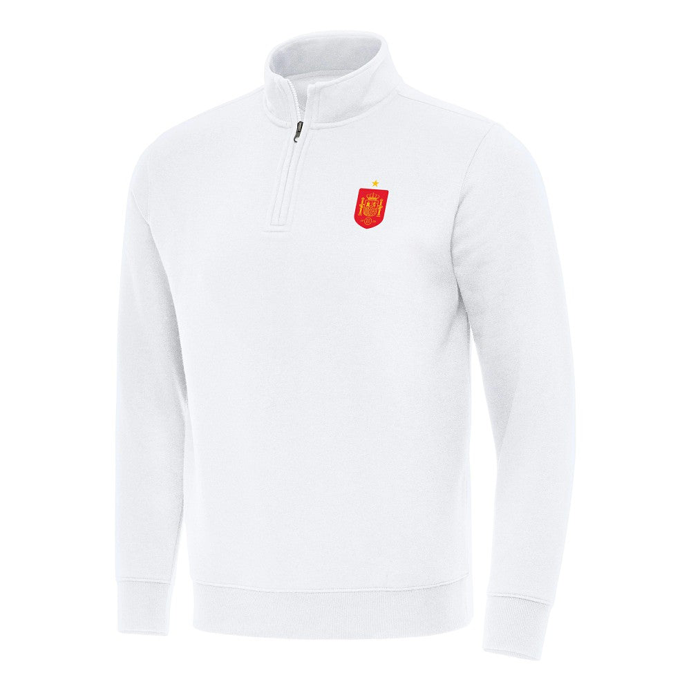 Spain National Team Antigua Landslide Quarter-Zip Pullover / Soccer Outlet
