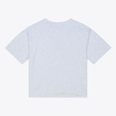 Philadelphia Phillies Women's Script Cropped Boxy T-Shirt - Heather Gray | Mitchell & Ness