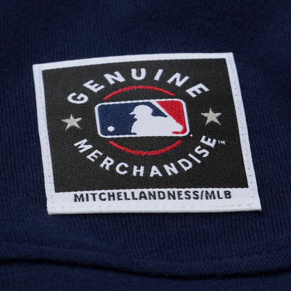 Atlanta Braves Women's Script Sweatshirt - Navy | Mitchell & Ness