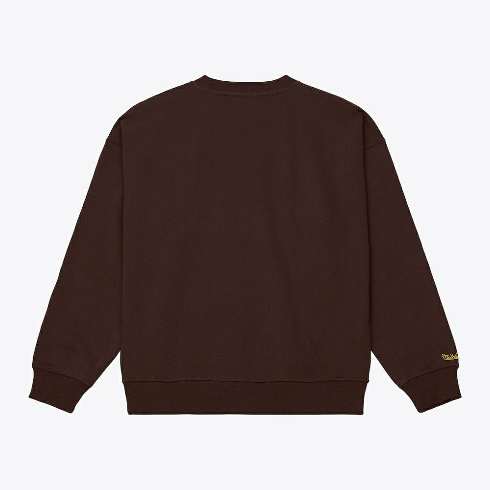 San Diego Padres Women's Script Sweatshirt - Brown | Mitchell & Ness