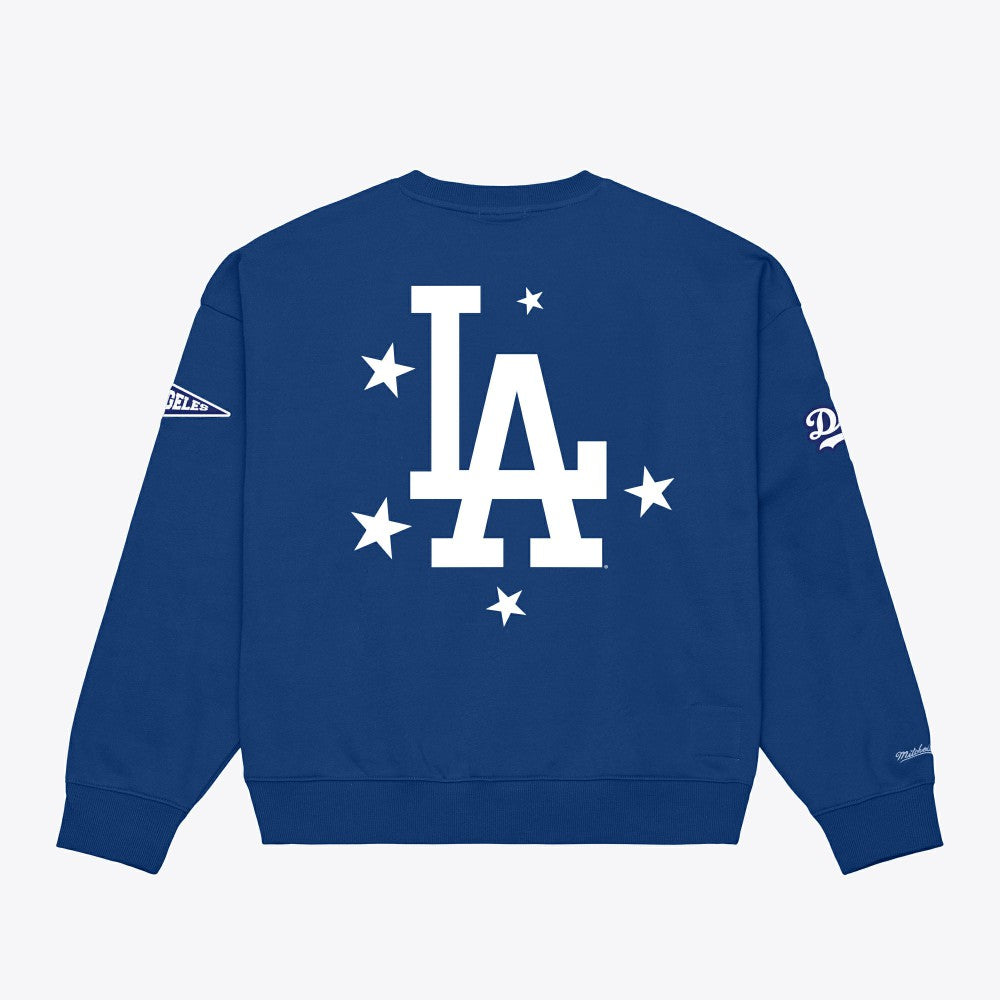 Los Angeles Dodgers Women's Pep Rally Sweatshirt - Royal | Mitchell & Ness