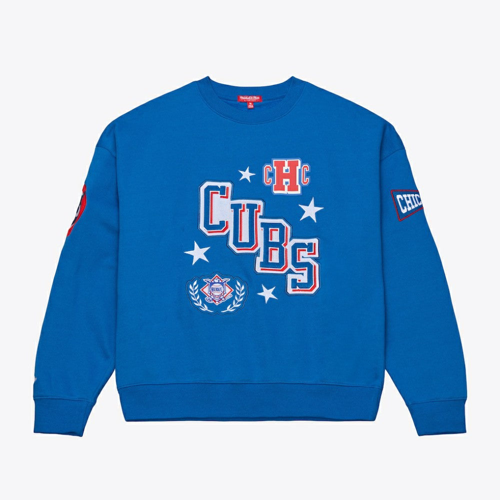Chicago Cubs Women's Pep Rally Sweatshirt - Royal | Mitchell & Ness