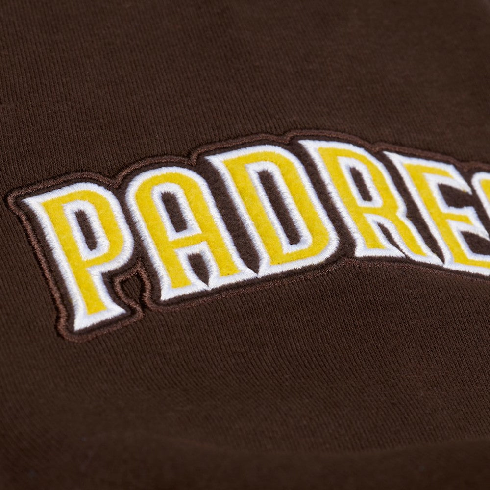 San Diego Padres Women's Pep Rally Sweatshirt - Brown | Mitchell & Ness