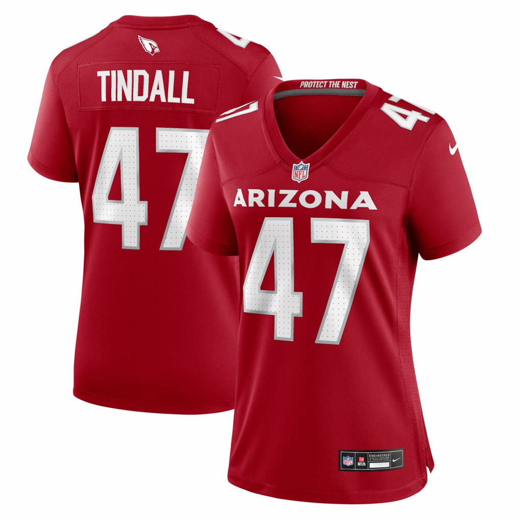NFL Arizona Cardinals Channing Tindall  Women's Team Game Jersey