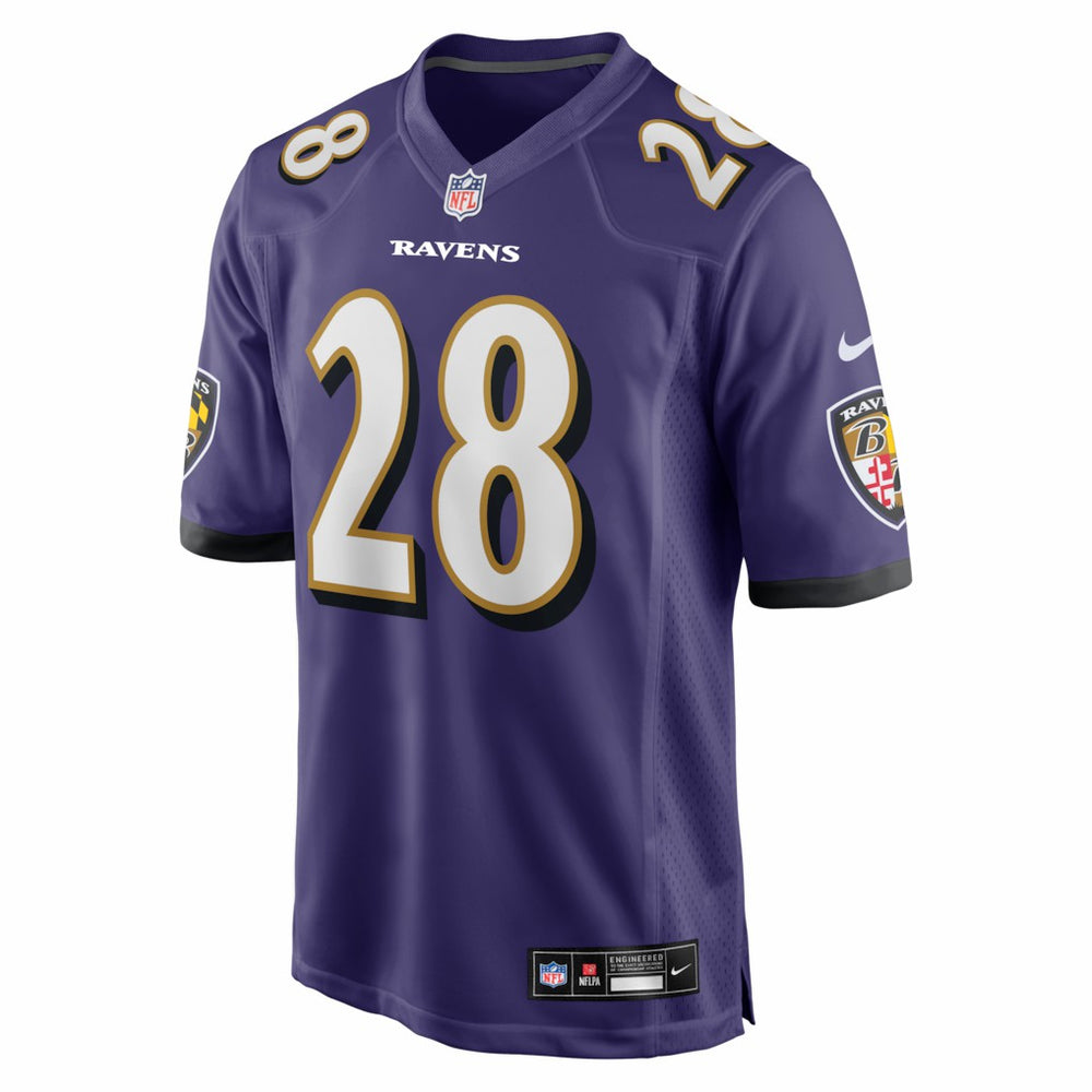 NFL Baltimore Ravens Taven Bryan  Team Game Jersey