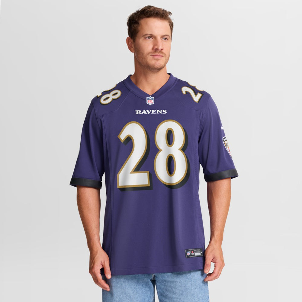 NFL Baltimore Ravens Taven Bryan  Team Game Jersey