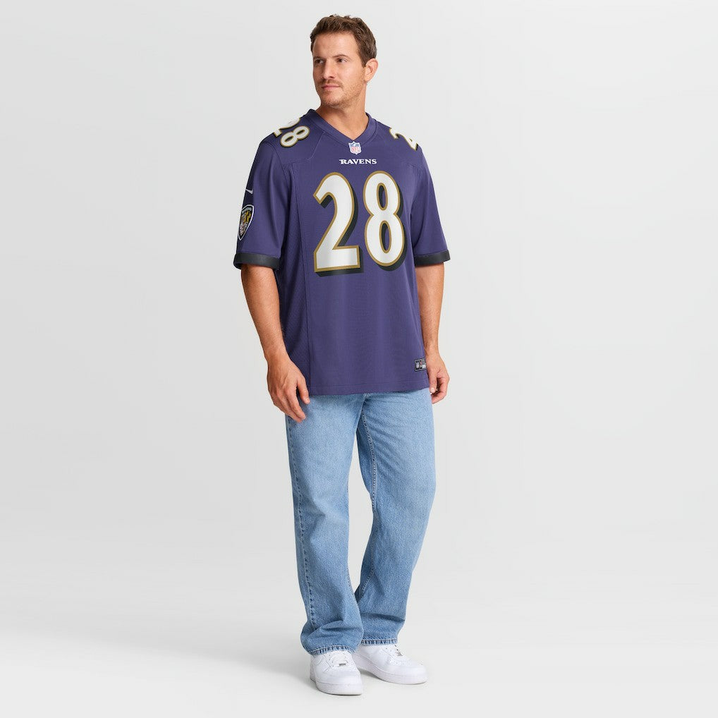 NFL Baltimore Ravens Taven Bryan  Team Game Jersey