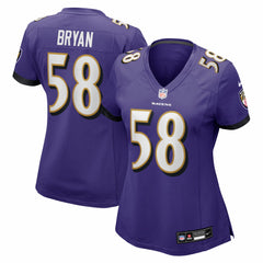 NFL Baltimore Ravens Taven Bryan  Women's Team Game Jersey