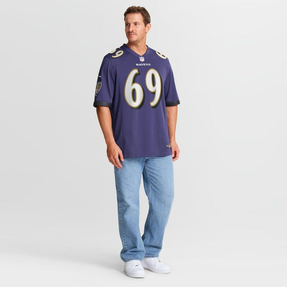 NFL Baltimore Ravens Josh Tupou  Team Game Jersey