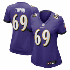NFL Baltimore Ravens Josh Tupou  Women's Team Game Jersey