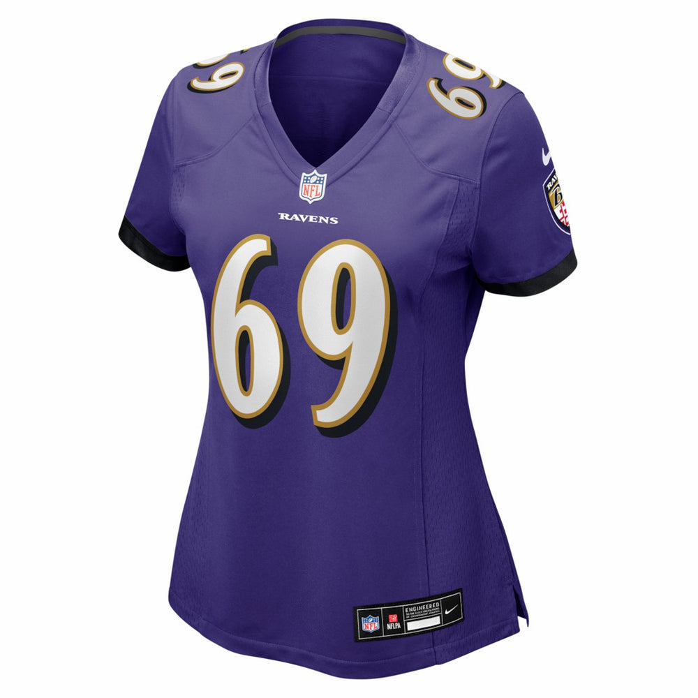 NFL Baltimore Ravens Josh Tupou  Women's Team Game Jersey