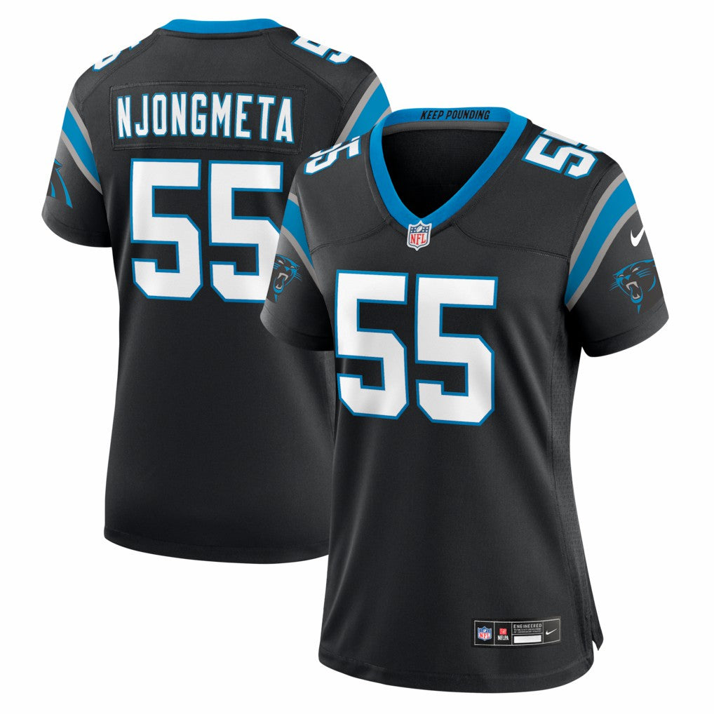 NFL Carolina Panthers Maema Njongmeta  Women's Team Game Jersey