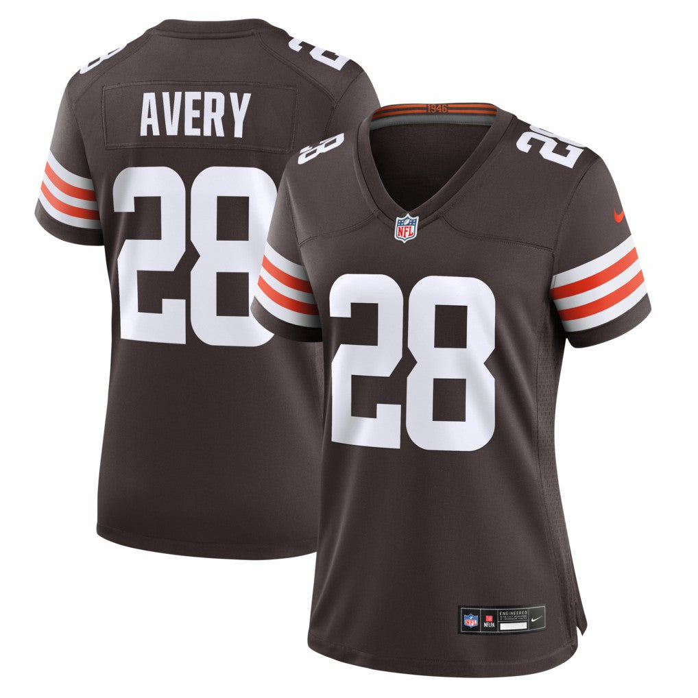 NFL Cleveland Browns Tre Avery  Women's Team Game Jersey