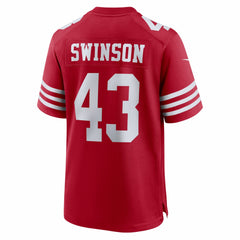 NFL San Francisco 49ers Messiah Swinson  Team Game Jersey