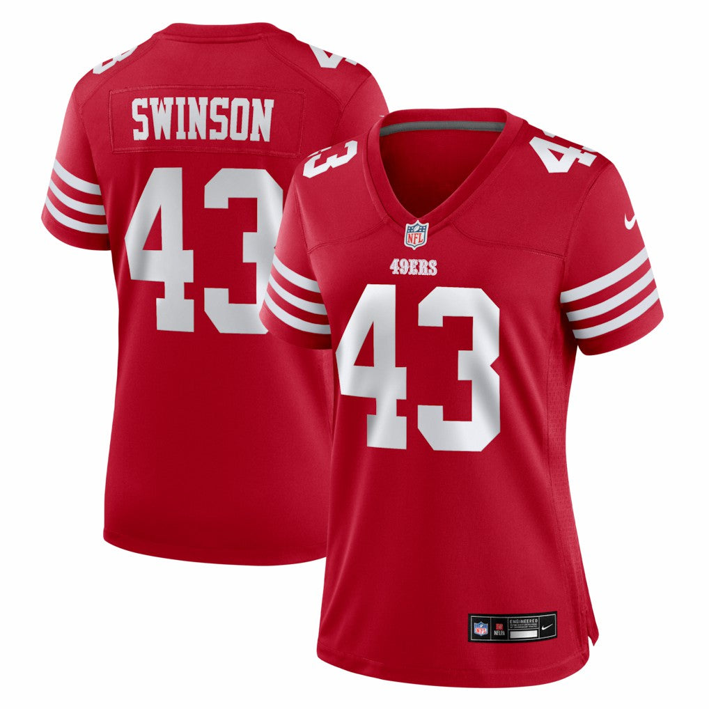 NFL San Francisco 49ers Messiah Swinson  Women's Team Game Jersey