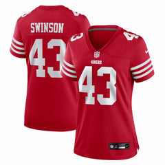 NFL San Francisco 49ers Messiah Swinson  Women's Team Game Jersey