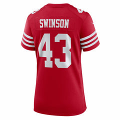 NFL San Francisco 49ers Messiah Swinson  Women's Team Game Jersey