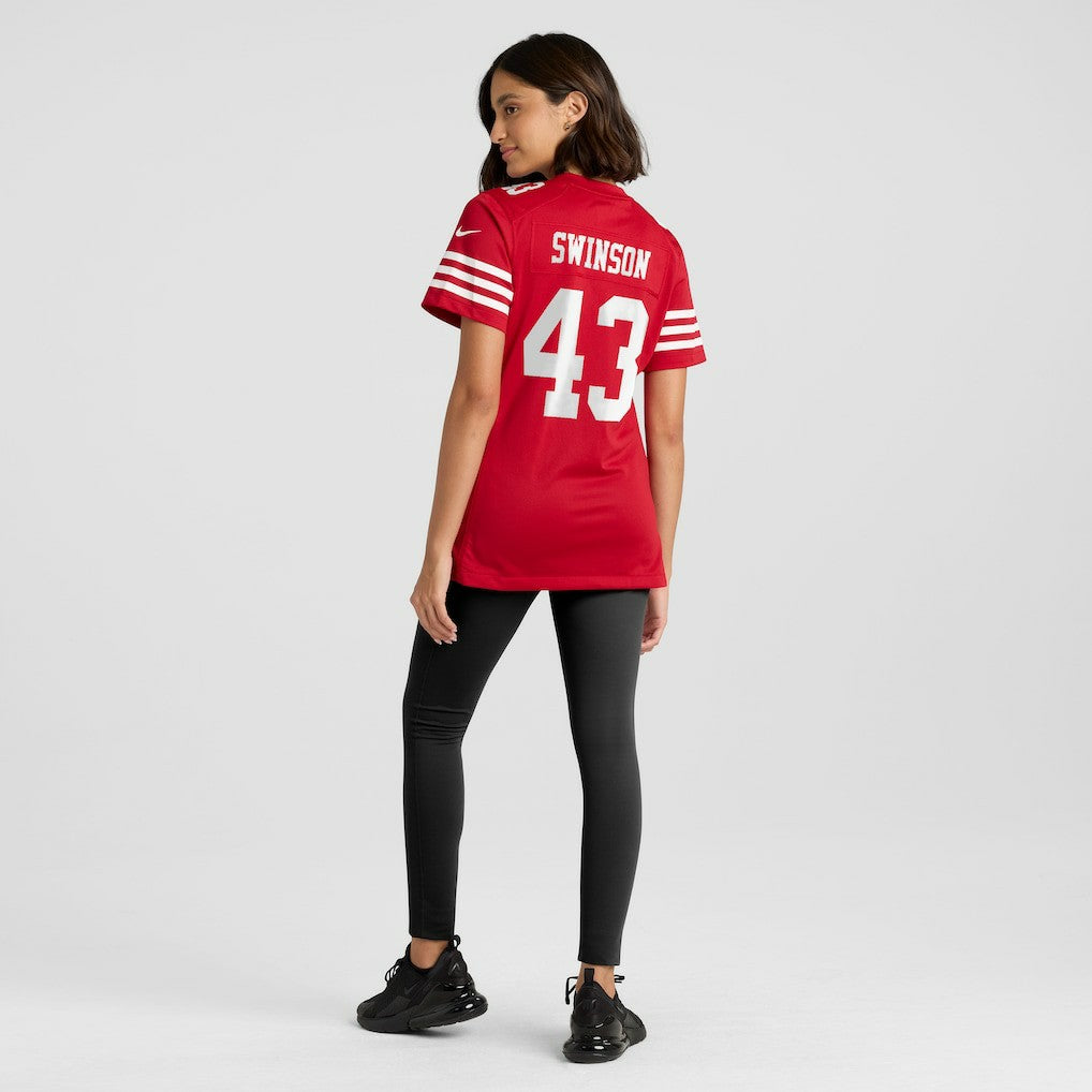 NFL San Francisco 49ers Messiah Swinson  Women's Team Game Jersey