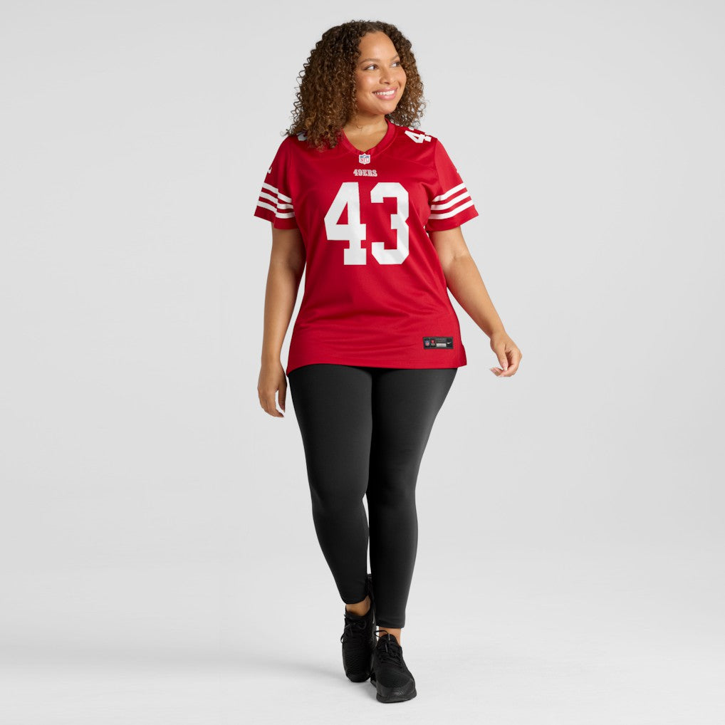 NFL San Francisco 49ers Messiah Swinson  Women's Team Game Jersey