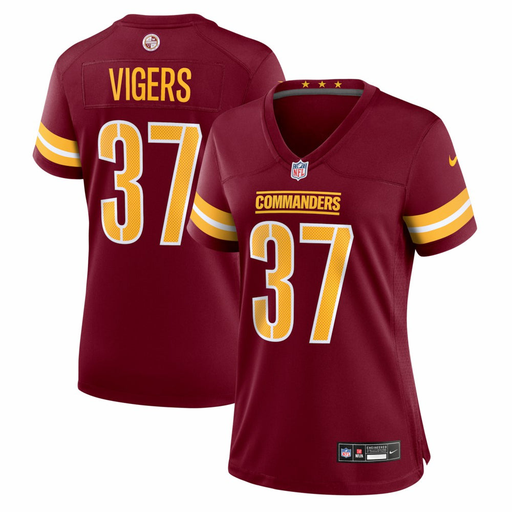 NFL Washington Commanders Car'lin Vigers  Women's Team Game Jersey