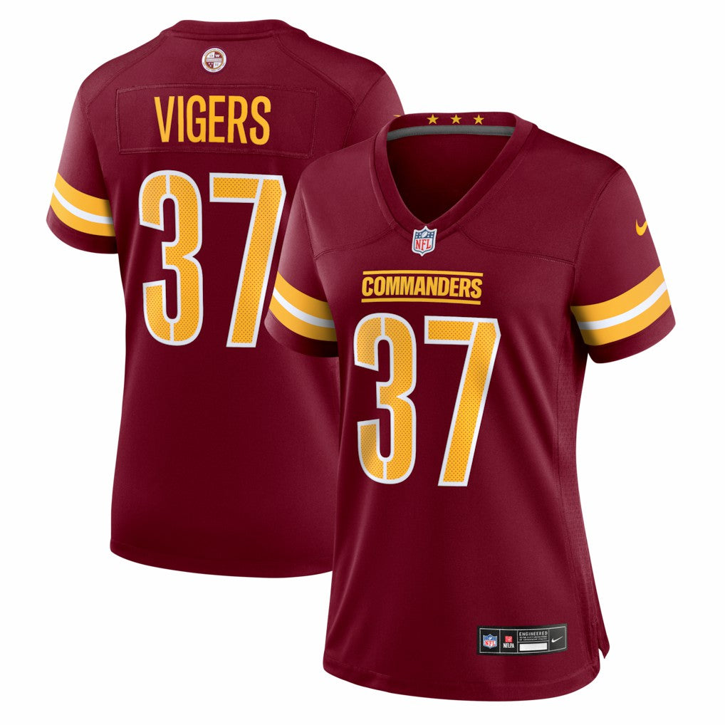 NFL Washington Commanders Car'lin Vigers  Women's Team Game Jersey