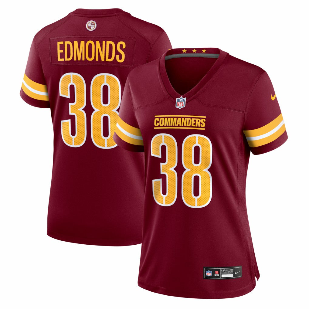 NFL Washington Commanders Chase Edmonds  Women's Team Game Jersey