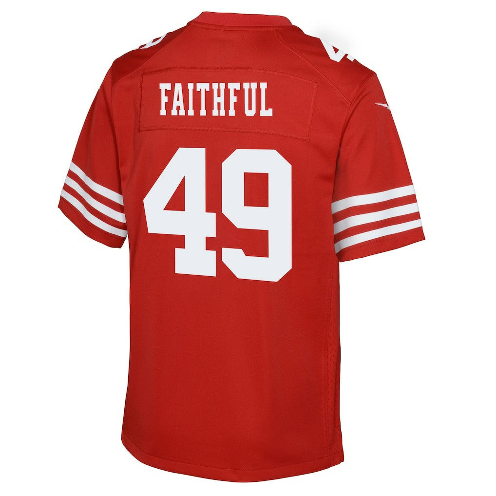 NFL San Francisco 49ers The Faithful  Youth Team Game Jersey